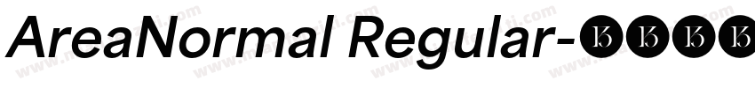 AreaNormal Regular字体转换